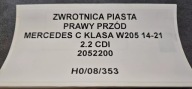 otoč čepu pravý předek MERCEDES C KLASA W205