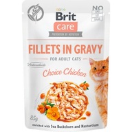 Brit mokra karma dla kota Care Cat kawałki w sosie kurczak 85g