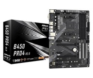 Płyta główna ATX ASRock B450 Pro4 R2.0 + RYZEN 5 1600 + RAM 8GB DDR4 PC
