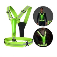 Світловідбиваючий жилет BIKE RACING SHELTER Double 2x LED USB POCKET