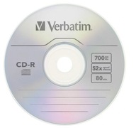 Płyta Verbatim CD-R 700 mb 52X 1sztuka +koperta