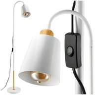 Lampa stojaca LED stojaca 1xE27 150cm LOFT biela s vypínačom