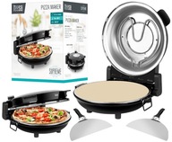 PIEC DO PIZZY KAMIENNY SUPREME 32CM 400°C 1200W + 2 ŁOPATKI