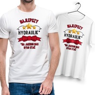 Dla Hydraulika T-Shirt biały Na Prezent z Dowolnym Nadrukiem Zdjęciem Gift