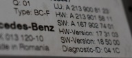 IDEALNY Unité commande confort MERCEDES W213 X290 1 9