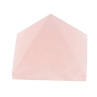 7x Naturalne Kryształowe Piramidy Ozdoby Różowo Białe