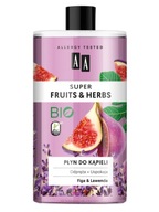 AA Super Fruits&Herbs płyn do kąpieli figa lawenda 750 ml