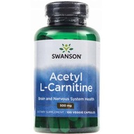 SWANSON ALC Acetyl L-karnitín 500mg 100 kapsúl