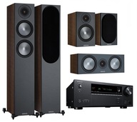 2× Podlahové stĺpy Monitor Audio Bronze 200 orech pár + 4 iné produkty