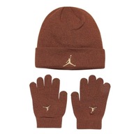 Jordan 9A0836-X4A, czapka beanie i rękawiczki dziecięce, one size, brązowe