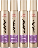 WELLAFLEX Pena na vlasy Volume 5 FULLNESS 200 ml ULTRA STRONG x 4