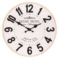 Nástenné drevené hodiny Grand Hotel, 34 cm
