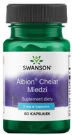 Swanson Albion Chelat Miedzi 2mg 60k. Skóra Włosy