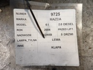 Mazda 6 and light rear left trunk door 2,0D