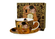 šálka jumbo s podšálkou 470ml THE KISS BROWN by Gustav Klimt