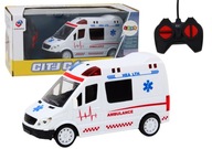 Diaľkovo ovládaná ambulancia Ambulancia RC Svetlá Zvuky Biela