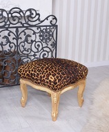 Čalúnená stolička Leopard Golden Vintage