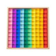 Zestaw klocków Rainbow Nauka zabawek edukacyjnych Nauka kolorów 100szt