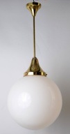 Lampa biała kula art deco Hiszp. 919