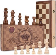 AGREATLIFE drevené magnetické šachy