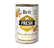Brit Fresh kurczak ze słodkimi ziemniakami 400g