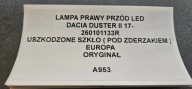 light right front LED DACIA DUSTER II 17- 260101133R EUROPA original