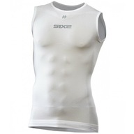 SIXS SML BT ultraľahké tričko bez rukávov biele XS/S