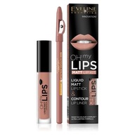 EVELINE COSMETICS Oh My Lips pomadka matowa i konturówka do ust 01 Nude