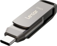 Pendrive Lexar JumpDrive D400 128 GB USB 3.1 typ C šedý