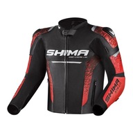 SHIMA Kurtka Skórzana Męska STR 2.0 Black/Red 50