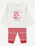 GEORGE Dievčenské pyžamo, vianočný vzor 56-62cm