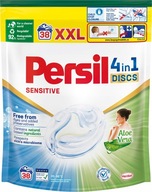 Kapsule na pranie bielej bielizne Persil Discs Sensitive 4v1 38p
