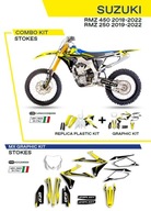 UFO KOMPLET PLASTIKÓW NAKLEJEK SUZUKI RMZ250 19-22