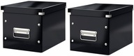 Univerzálna krabička Leitz Click&Store čierna x2