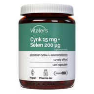 Vitaler's Zinok 15 mg + Selén 200 mcg 120 kapsúl