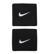 Tenisová froté Nike Swoosh Wristbands čierna