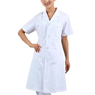 ong ab Płaszcze Damskie Scrubs Szpital Uniform Odzież robocza Doctor White L