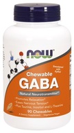 NOW FOODS Chewable GABA - do ssania (90 tabl.)