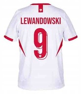 LEWANDOWSKI POLSKA EURO KOSZULKA PIŁKARSKA T-SHIRT SPORTOWY ROZMIAR 164- M