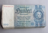 Niemcy - BANKNOTY 100 Marek 1935 SWASTYKA zestaw 50 sztuk banknotów PACZKA