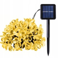 GIRLANDA SOLARNA LAMPA OGRODOWA 40LED KWIATKI 6.3M