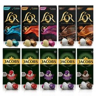 Kapsułki Jacobs L'OR do Nespresso(r)*100 kapsułek, 9+1 opakowanie GRATIS!