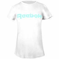 Koszulka REEBOK t-shirt biały dziecięcy 8-10 lat