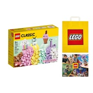 LEGO CLASSIC č.11028 - Kreatívna zábava pastelovými farbami +Taška +Katalóg