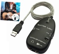 Gitarowy Interfejs USB Audio adapter gitara laptop