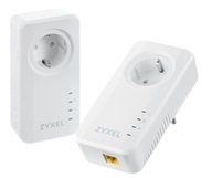 2x adaptér Zyxel Powerline 2400 MB/s PLA6457 vysokorýchlostné WiFi