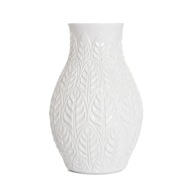 Váza NATTO keramická s lisovaním ecru 15x15x24 cm HOMLA