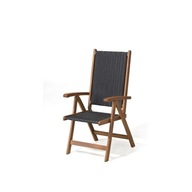 Záhradná skladacia stolička drevené kreslo na terasu stoličky z dreva ratan