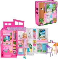 Barbie Przytulny domek + Lalka Zestaw HRJ77