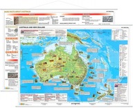 AUSTRALIA MAPA ŚCIENNA FIZYCZNA / FAKTY